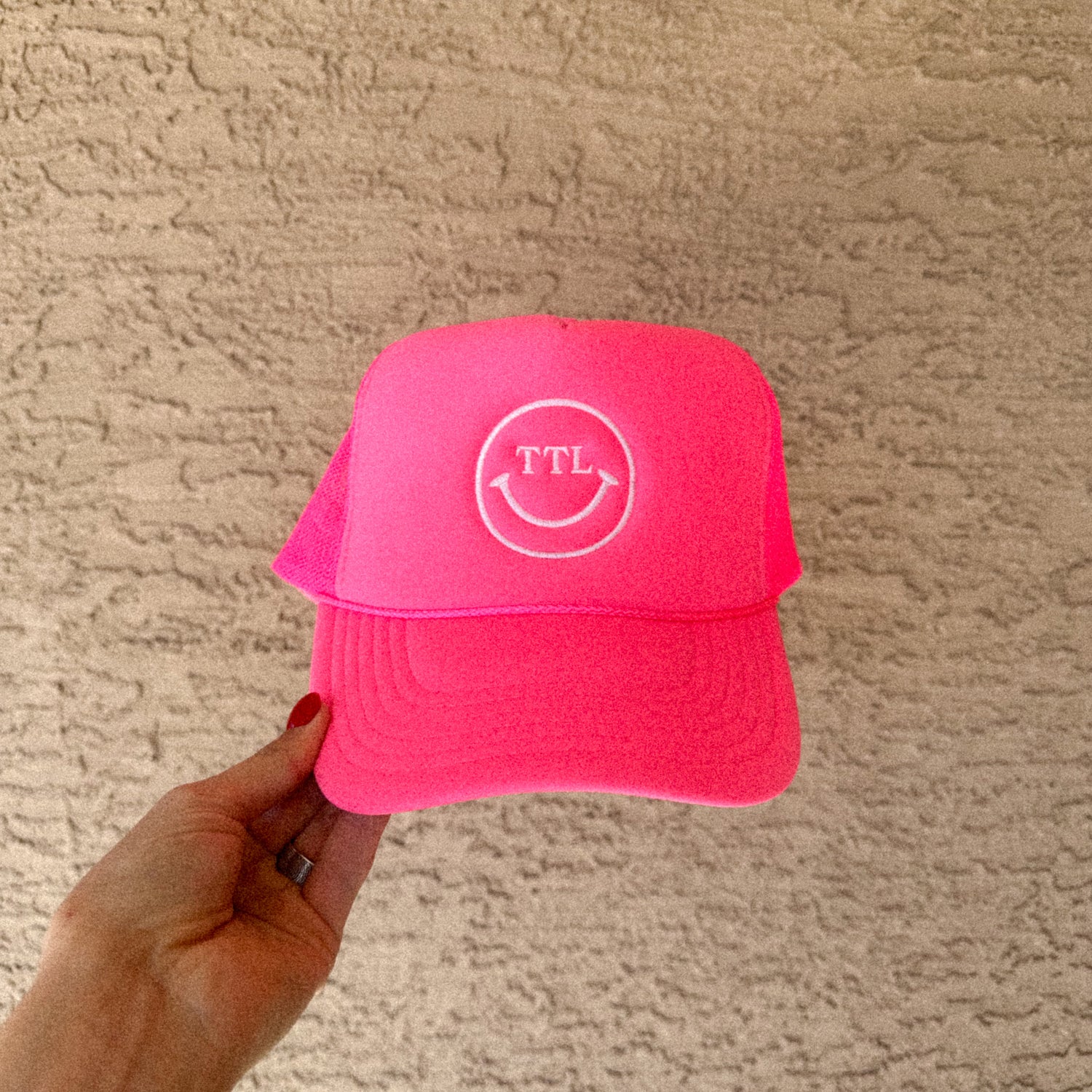 TTL SMILEY HAT - PINK