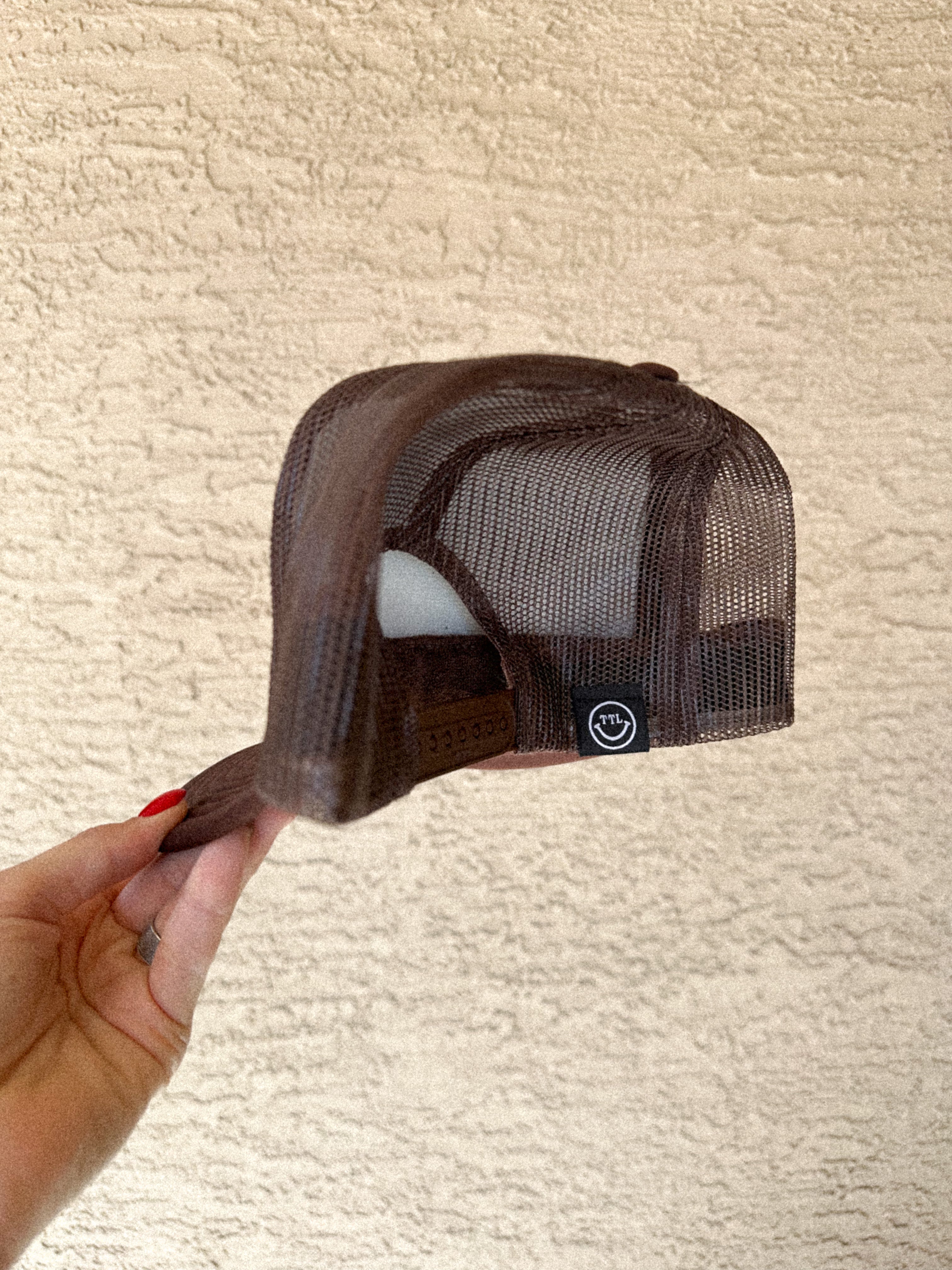 TTL SMILEY HAT - BROWN/TAN