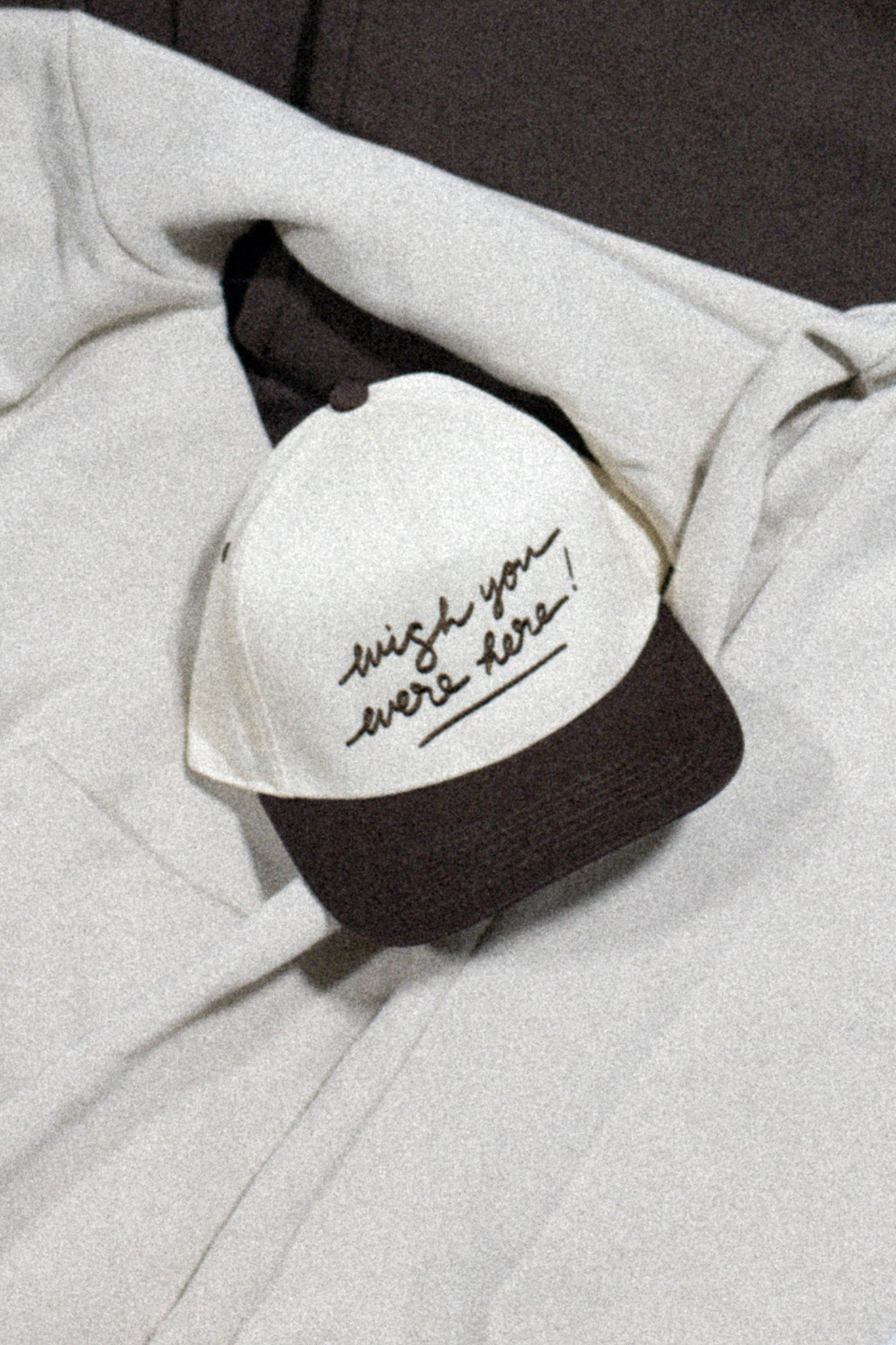 *NEW WISH YOU WERE HERE CANVAS HAT (TAN/BROWN)