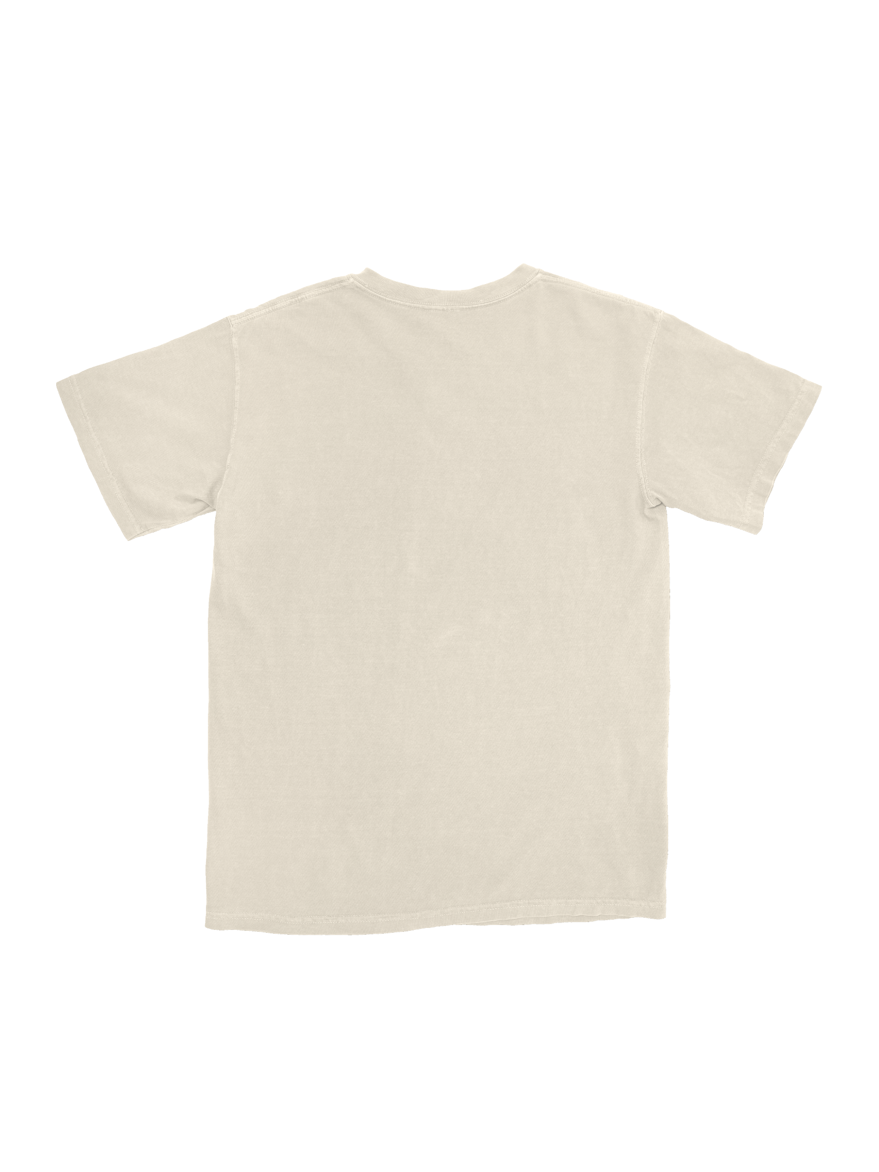 YOU FEEL LIKE HOME TEE - CREAM & BLUE