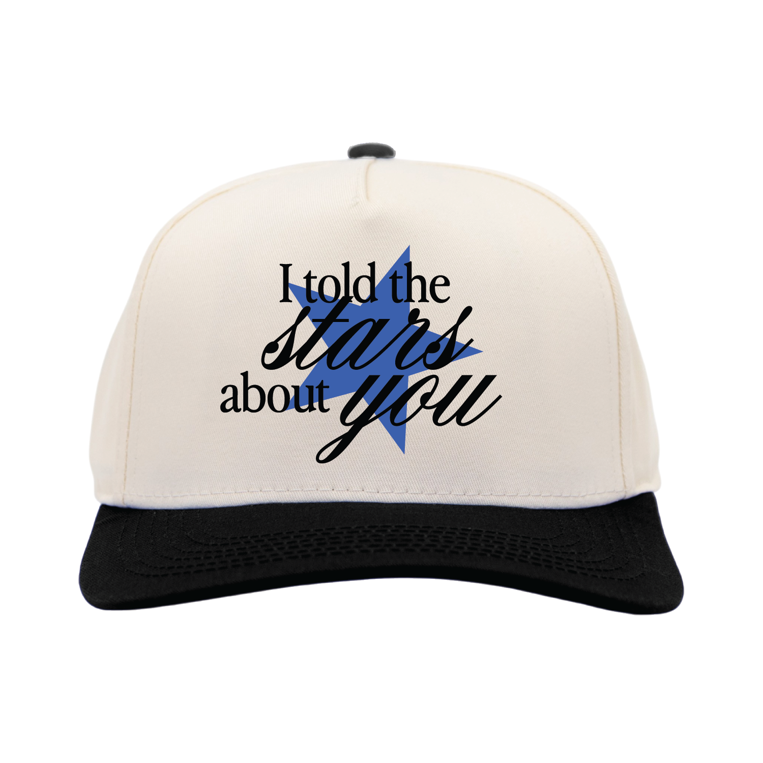 I TOLD THE STARS ABOUT YOU BLUE STAR - CREAM/BLACK