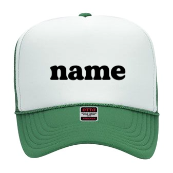 CUSTOM NAME EMBROIDERY HAT BUILDER TATUM THE LABEL