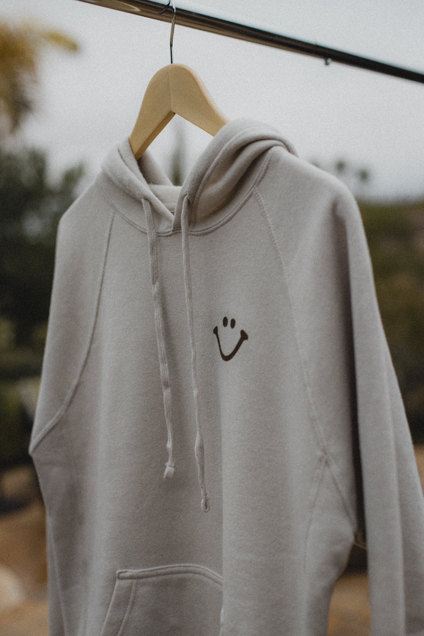 WISH YOU WERE HERE HOODIE - TAN/BROWN