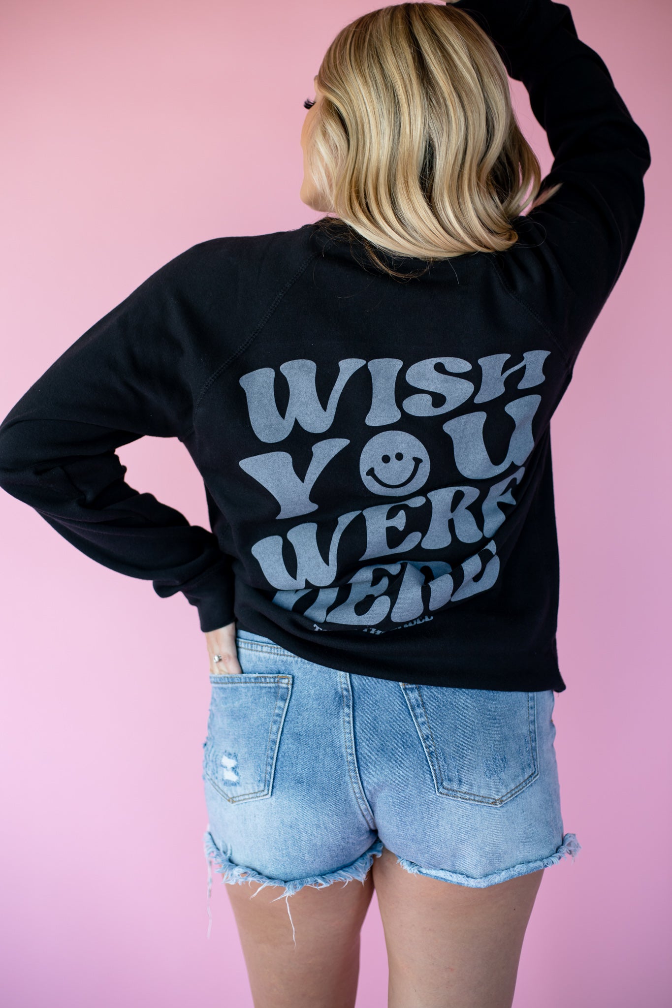 WISH YOU WERE HERE CREWNECK