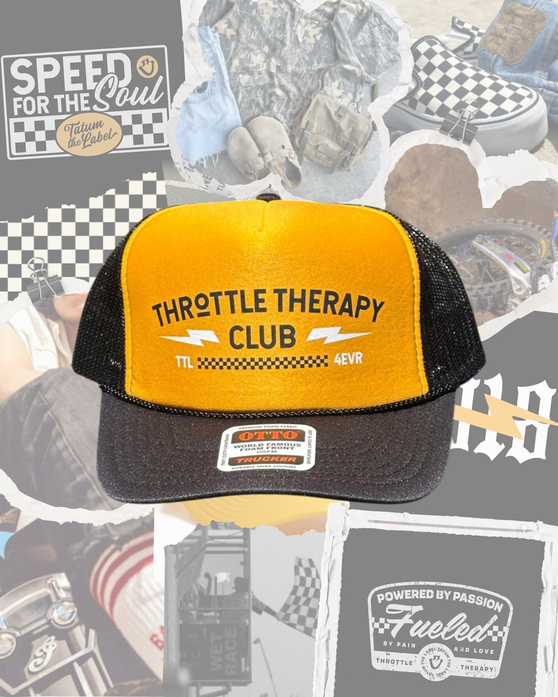 THROTTLE THERAPY CLUB - BLACK/GOLD