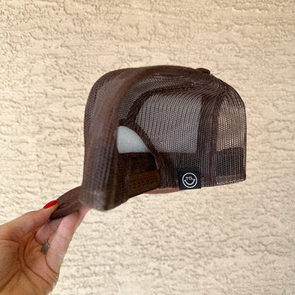 BE A KIND HUMAN HAT - BROWN
