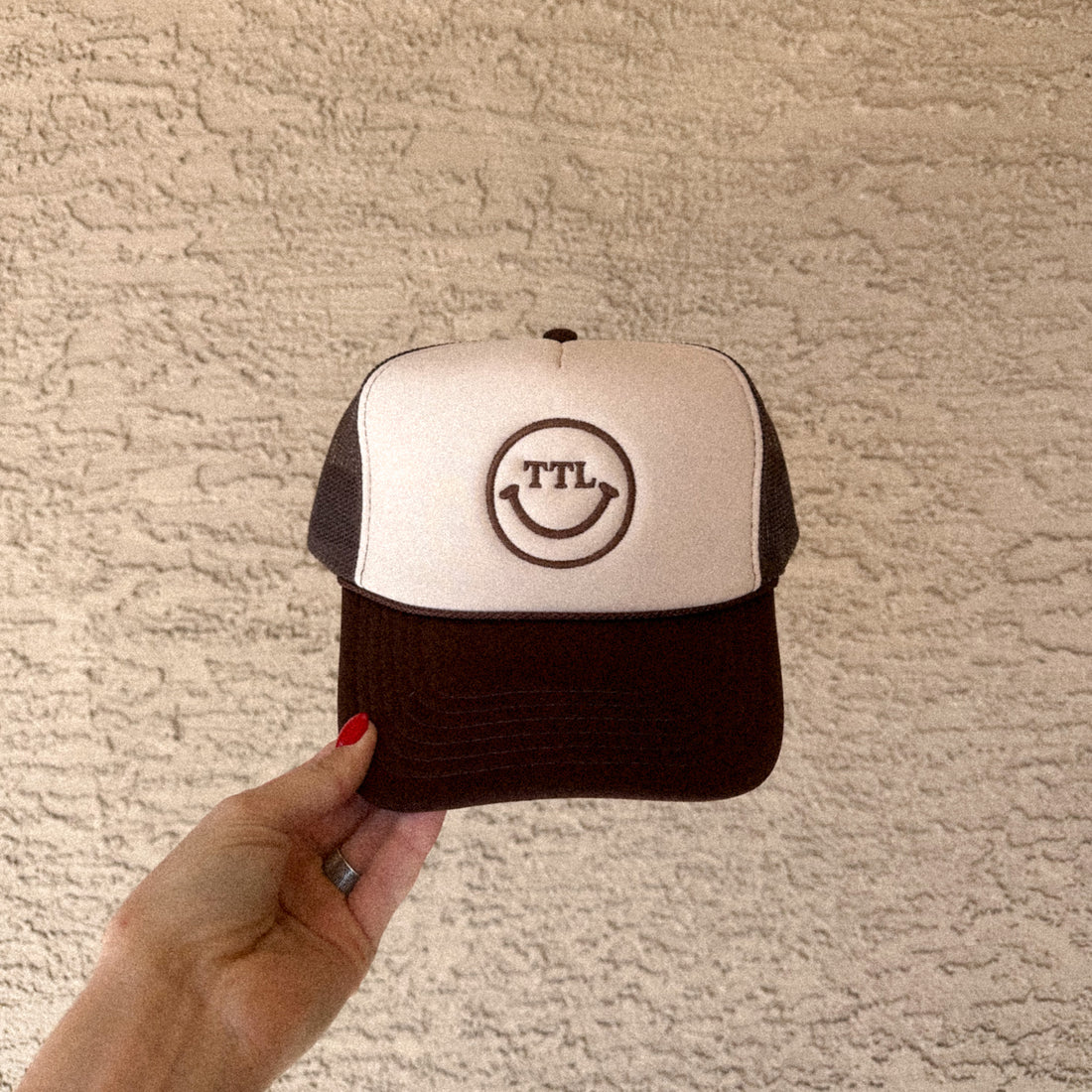 TTL SMILEY HAT - BROWN/TAN