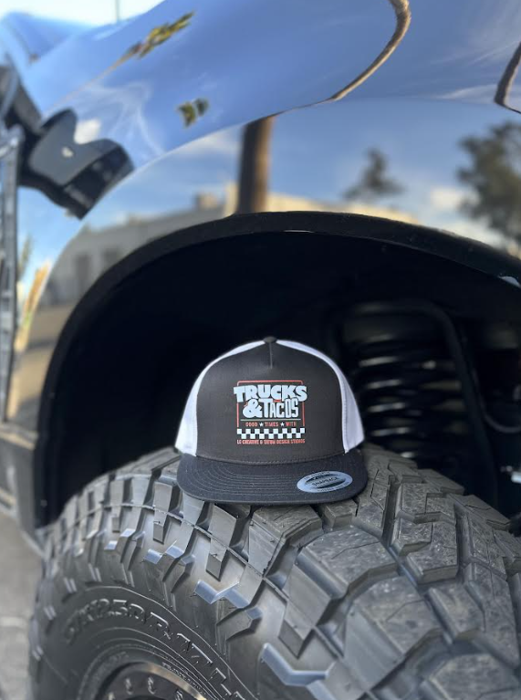 2026 TRUCKS &amp; TACOS BLACK W/ WHITE MESH HAT