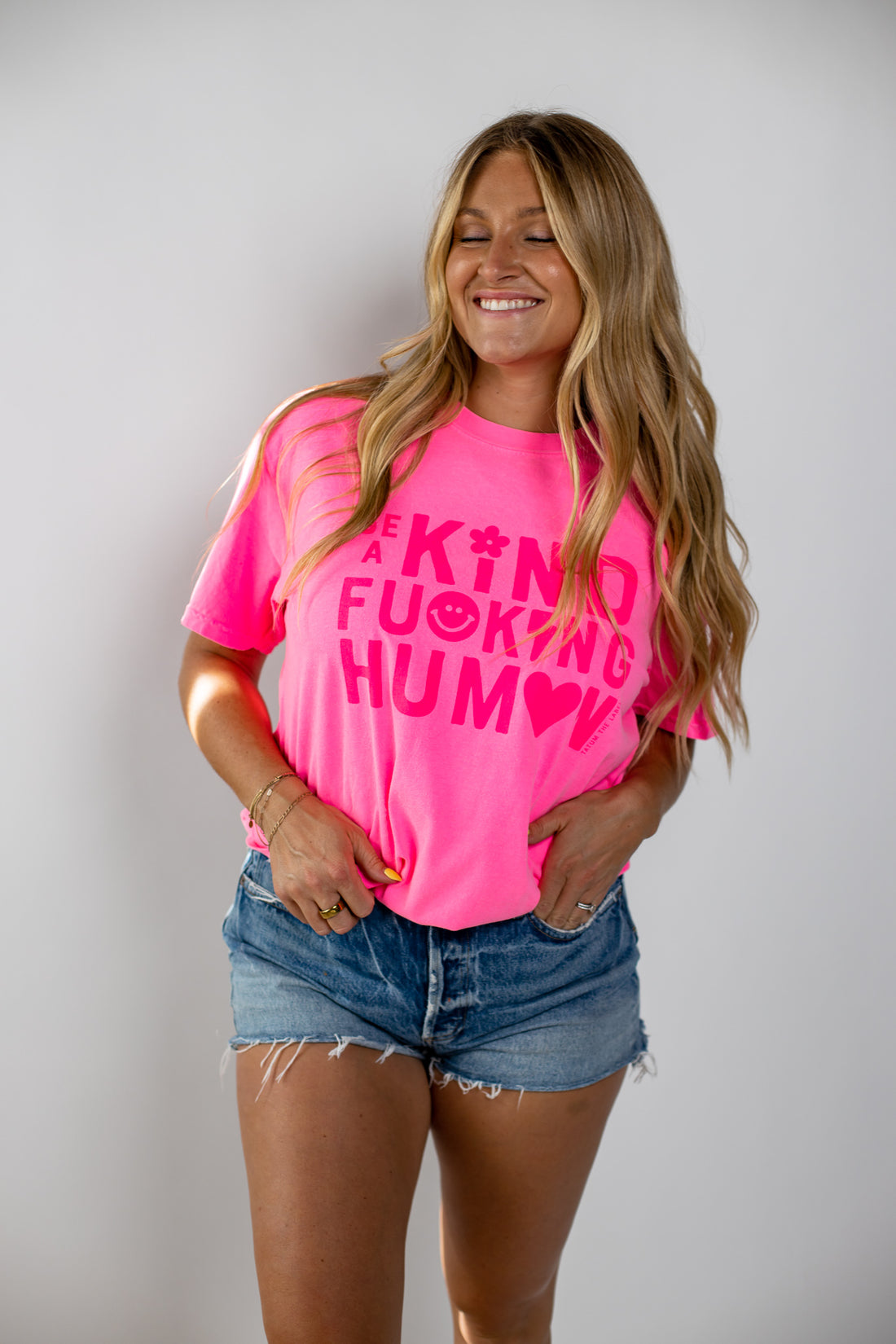 BE A KIND F*ING HUMAN TEE - PINK