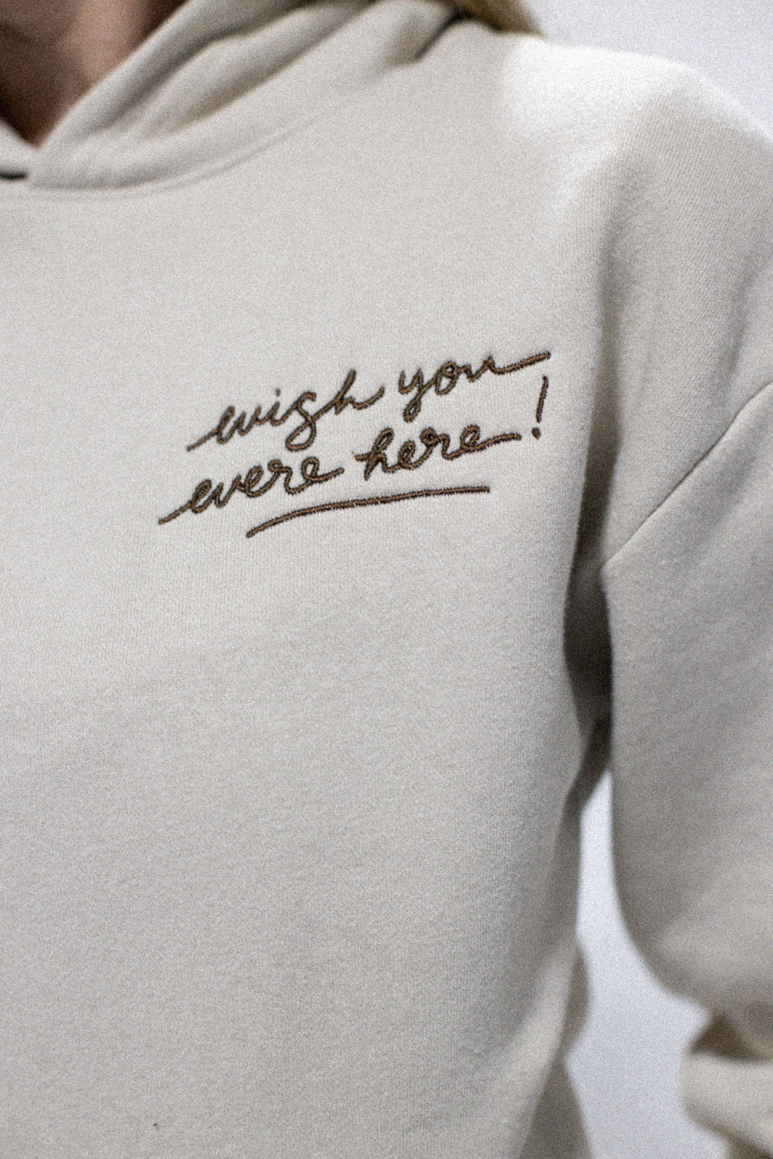 *NEW WISH YOU WERE HERE HOODIE (TAN)