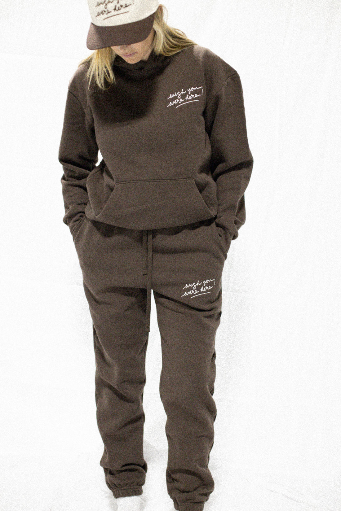 *NEW WISH YOU WERE HERE HOODIE (BROWN)