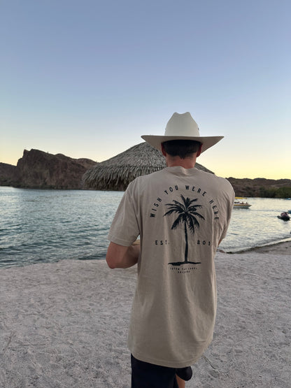 WISH YOU WERE HERE PALM - TAN