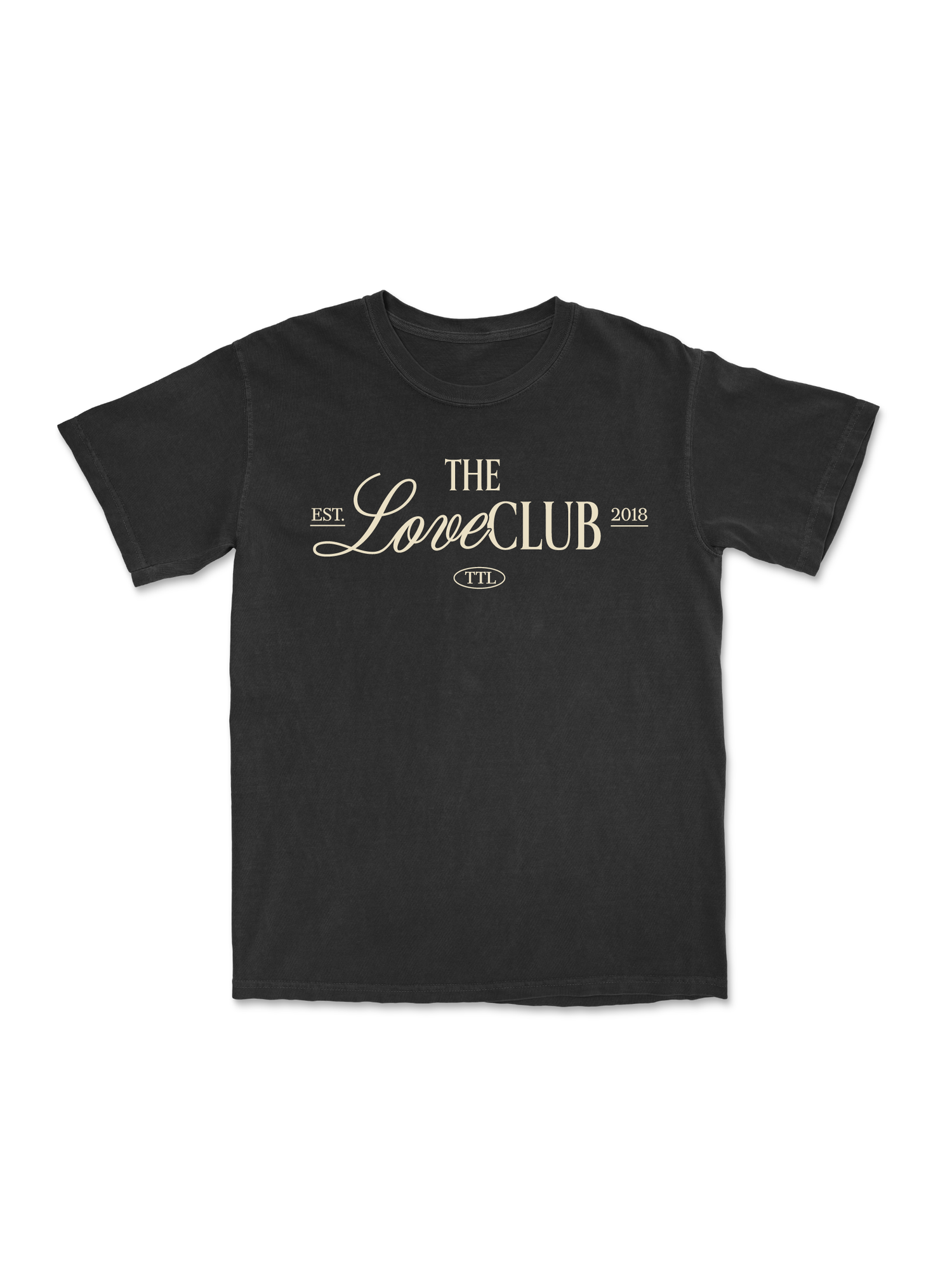 THE LOVE CLUB TEE - BLACK