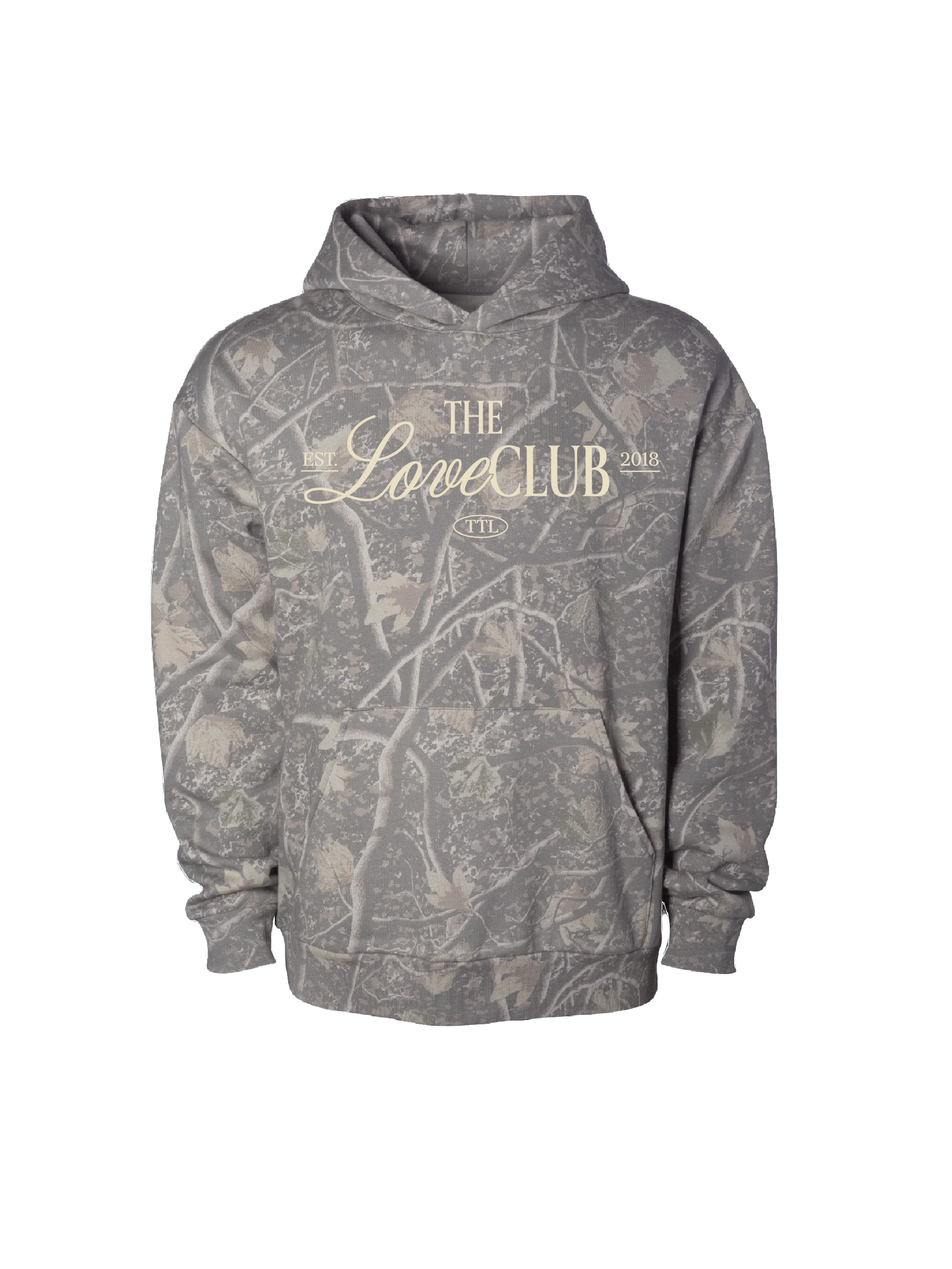 THE LOVE CLUB HOODIE - CAMO