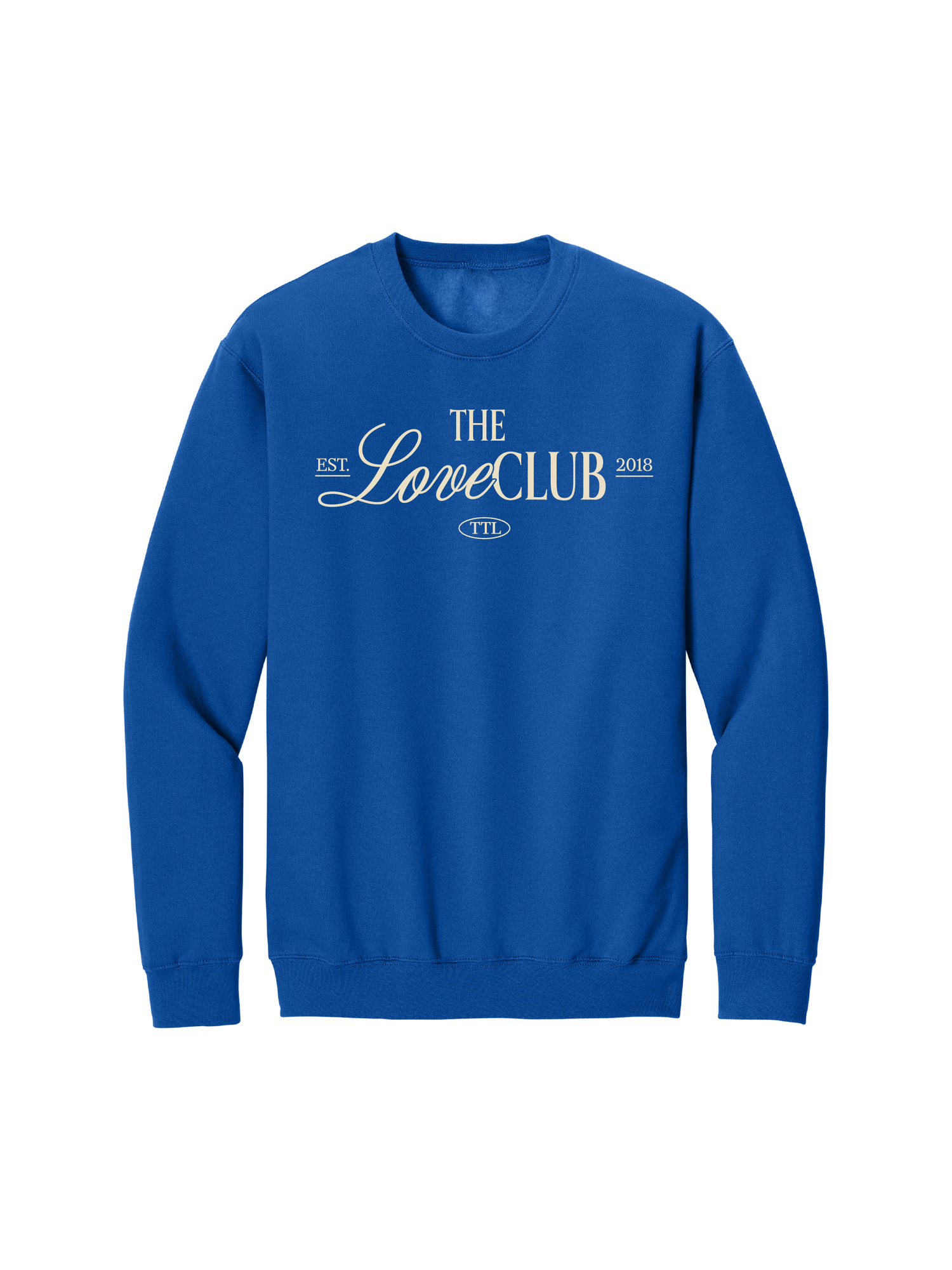 THE LOVE CLUB CREWNECK - BLUE