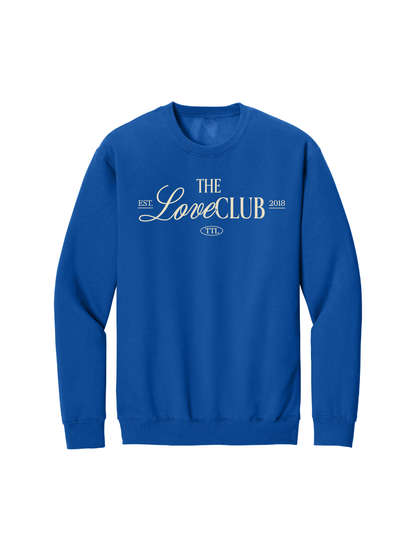 THE LOVE CLUB CREWNECK - BLUE
