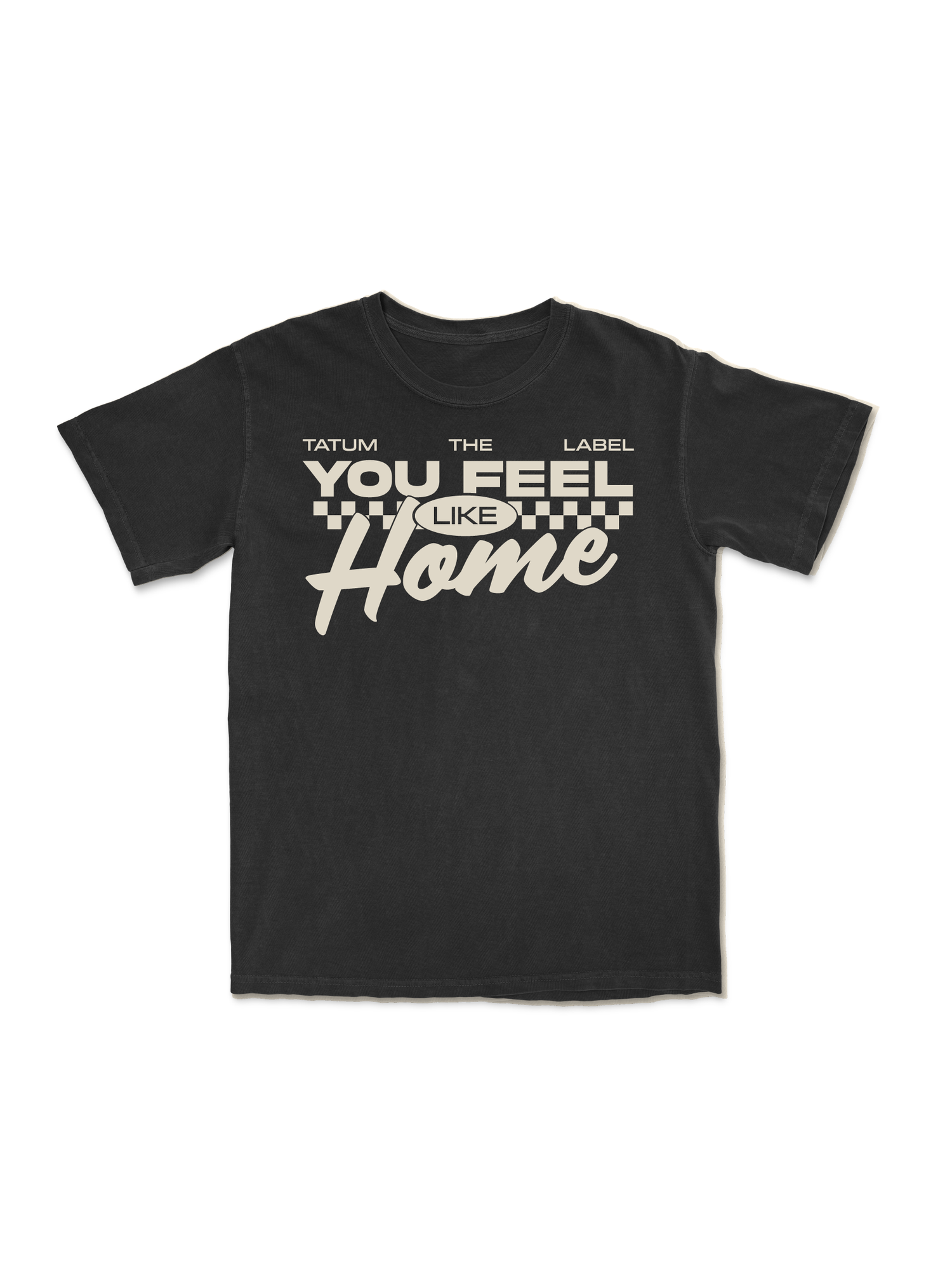 YOU FEEL LIKE HOME TEE - BLACK &amp; CREAM