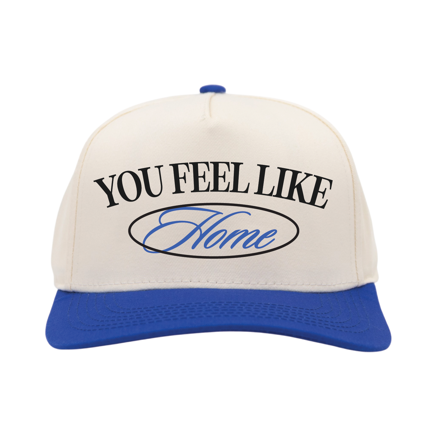 YOU FEEL LIKE HOME CIRCLED - CREAM/ROYAL