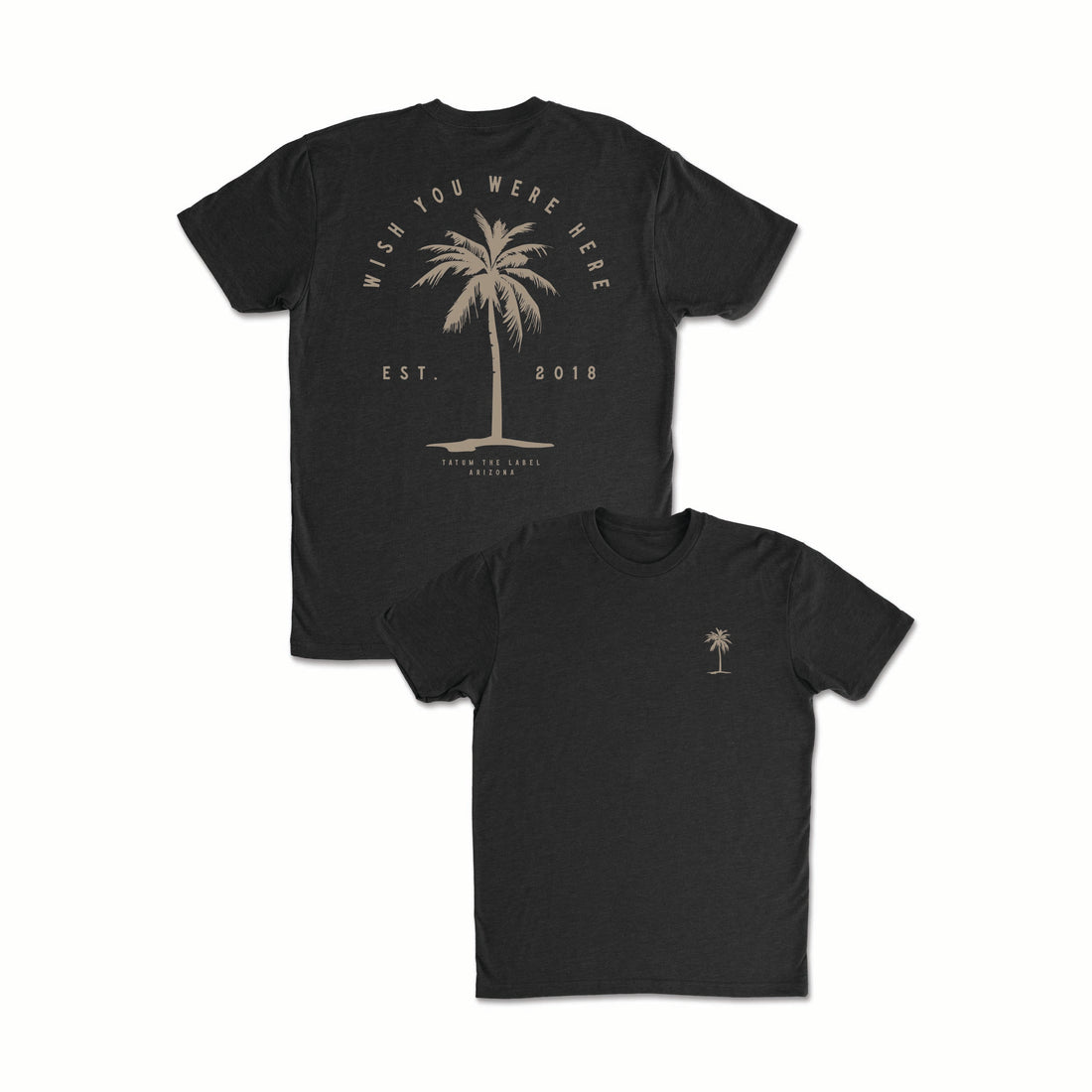 WISH YOU WERE HERE PALM - BLACK