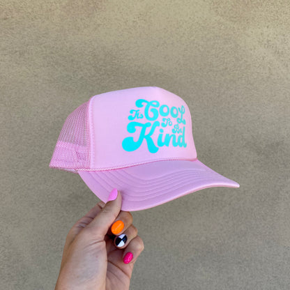 IT'S COOL TO BE KIND HAT - LIGHT PINK