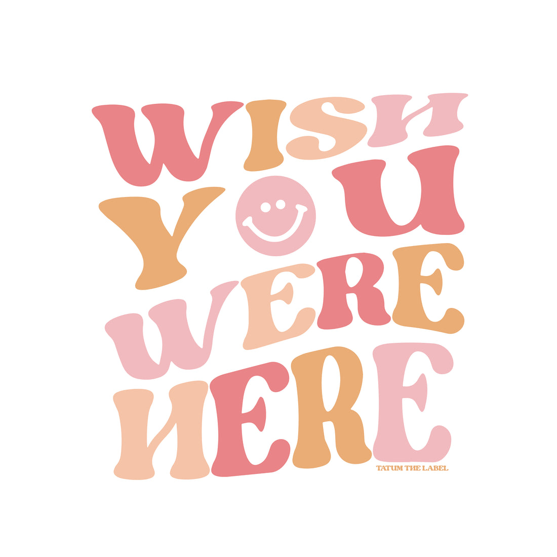 WISH YOU WERE HERE STICKER - COLOR