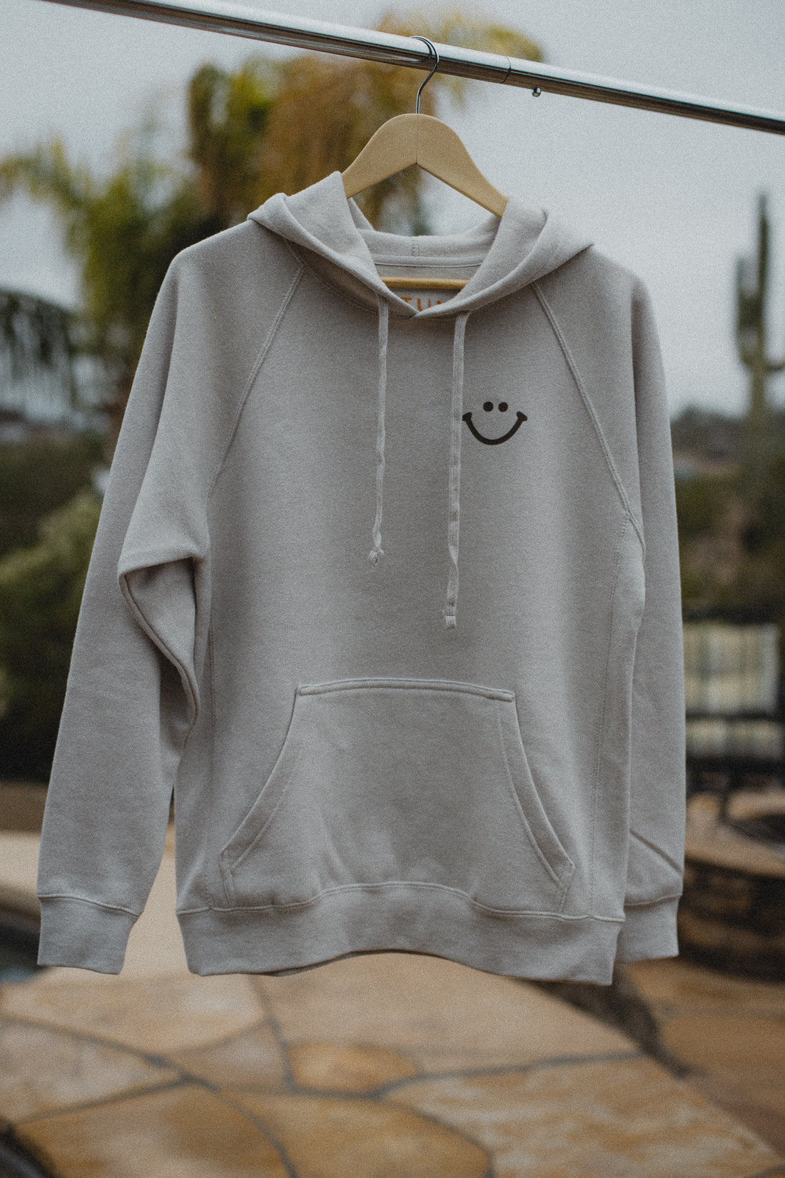 WISH YOU WERE HERE HOODIE - TAN/BROWN