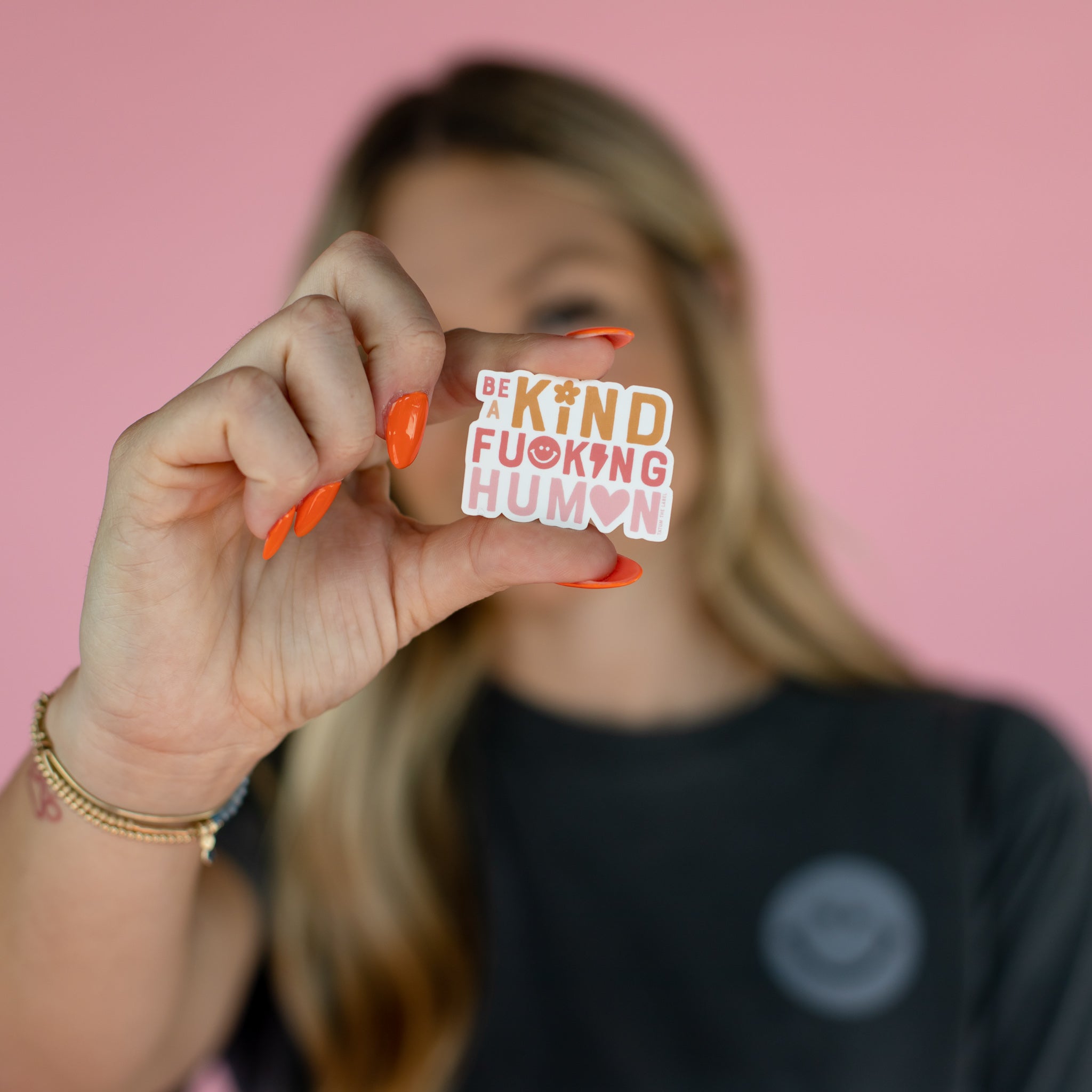 BE A KIND HUMAN STICKER - COLOR – TATUM THE LABEL