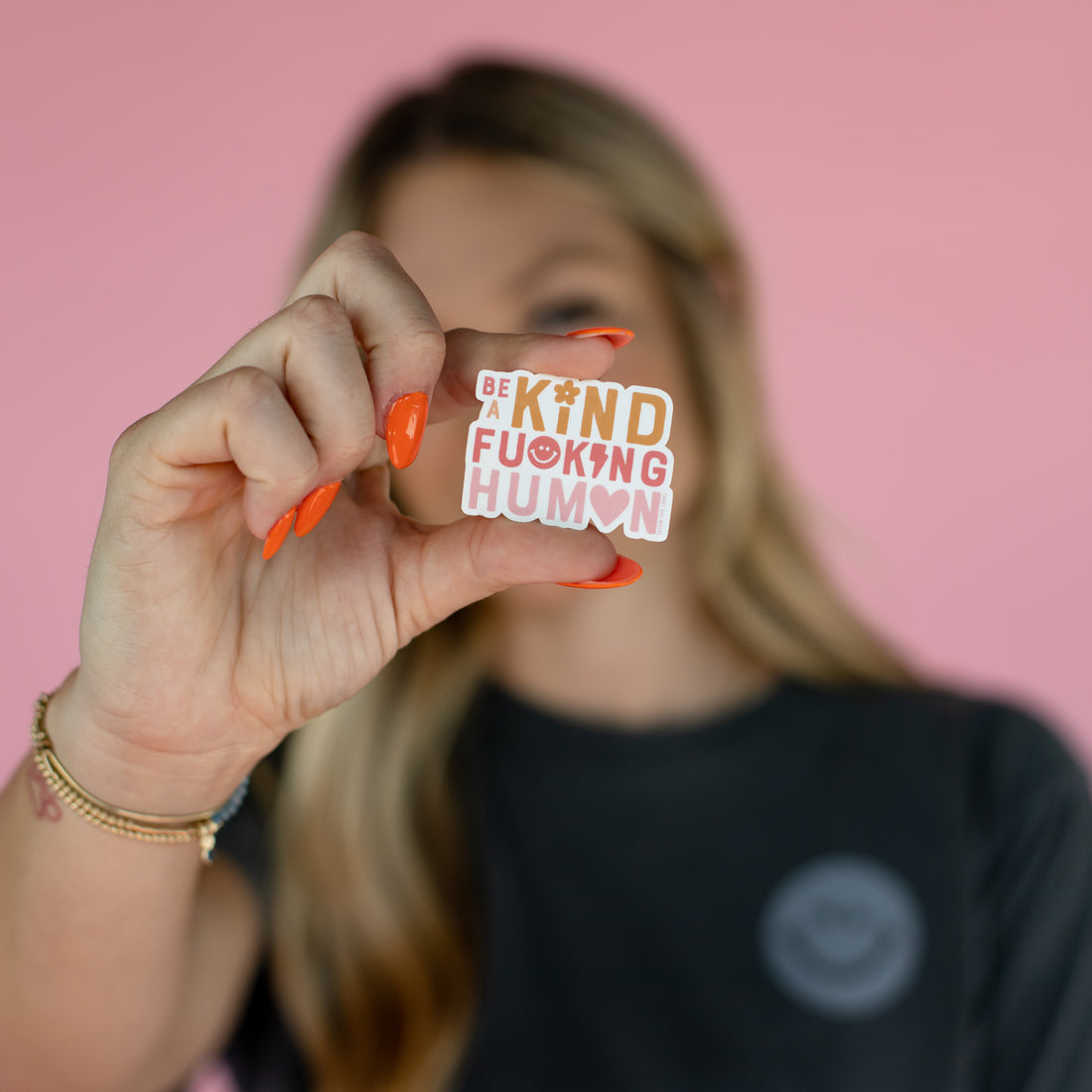 BE A KIND HUMAN STICKER - COLOR
