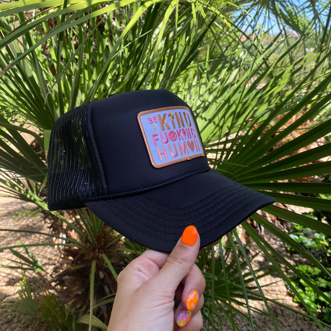BE A KIND HUMAN HAT - BLACK