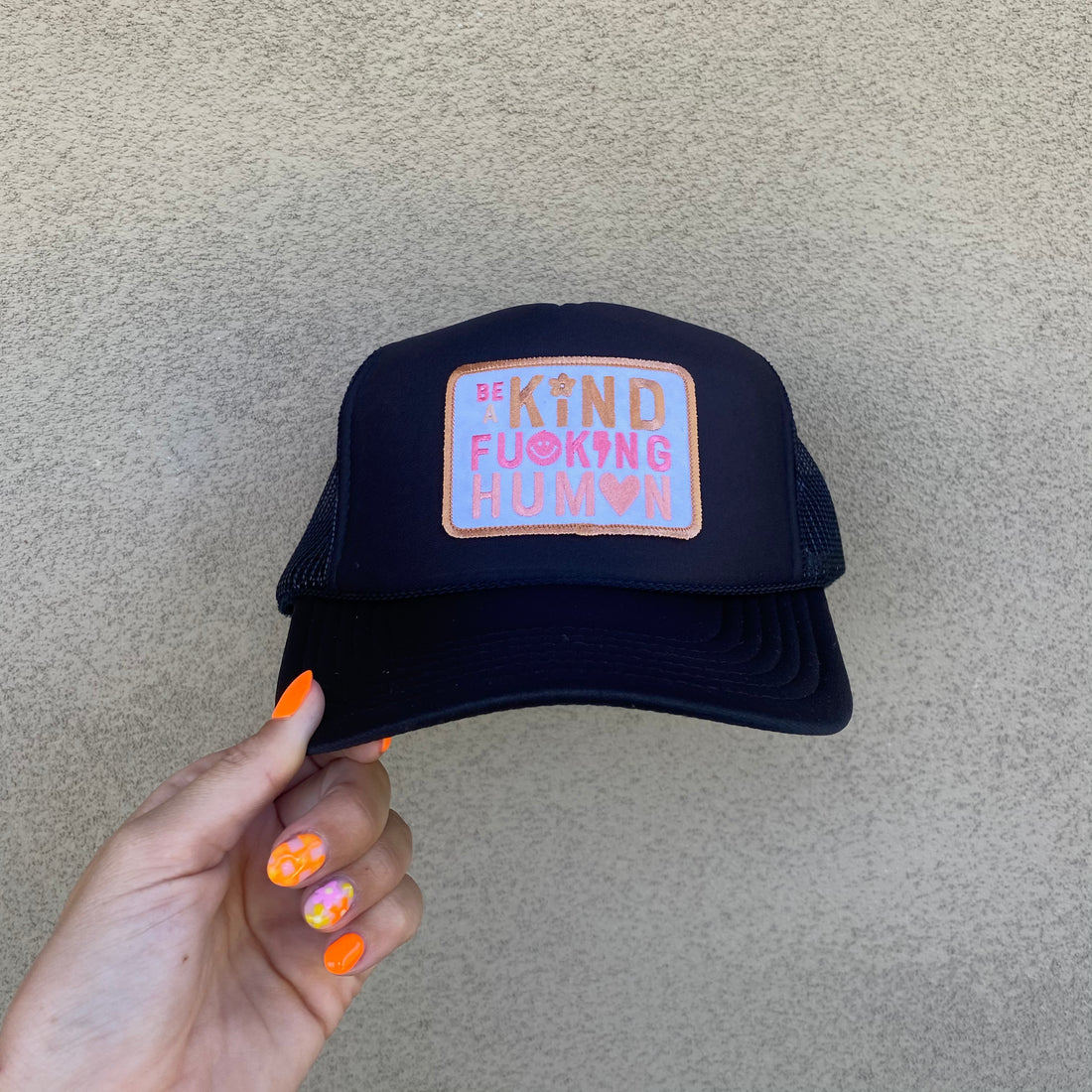BE A KIND HUMAN HAT - BLACK